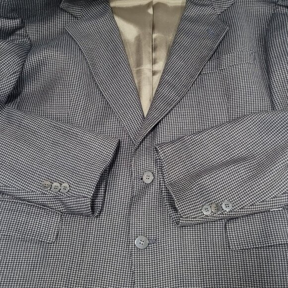 Pierre Balmain Paris Brown 2 Button Ventless Notch Blazer Sport Coat USA 45 - Picture 11 of 13